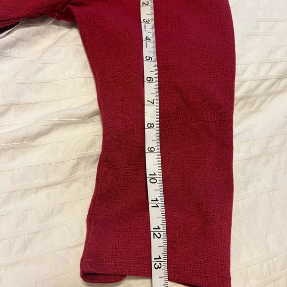 Red, 3/4 length sleeve shirt with tie waist, NWT, Old Navy - Picture 5 of 7